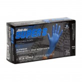 Disposable Nitrile Glove Powder Free 8mil Textured Grip Blue Industrial Grade - Extra Extra Large